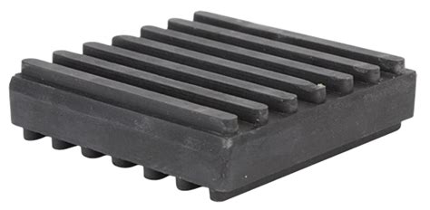 metal plus rubber pads